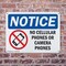 Signmission No Cellular Phones Or Camera Phones, 14 in W x Rectangle, Plastic OS-2PACK-NS-P-1014-L-14433 - alternate 7